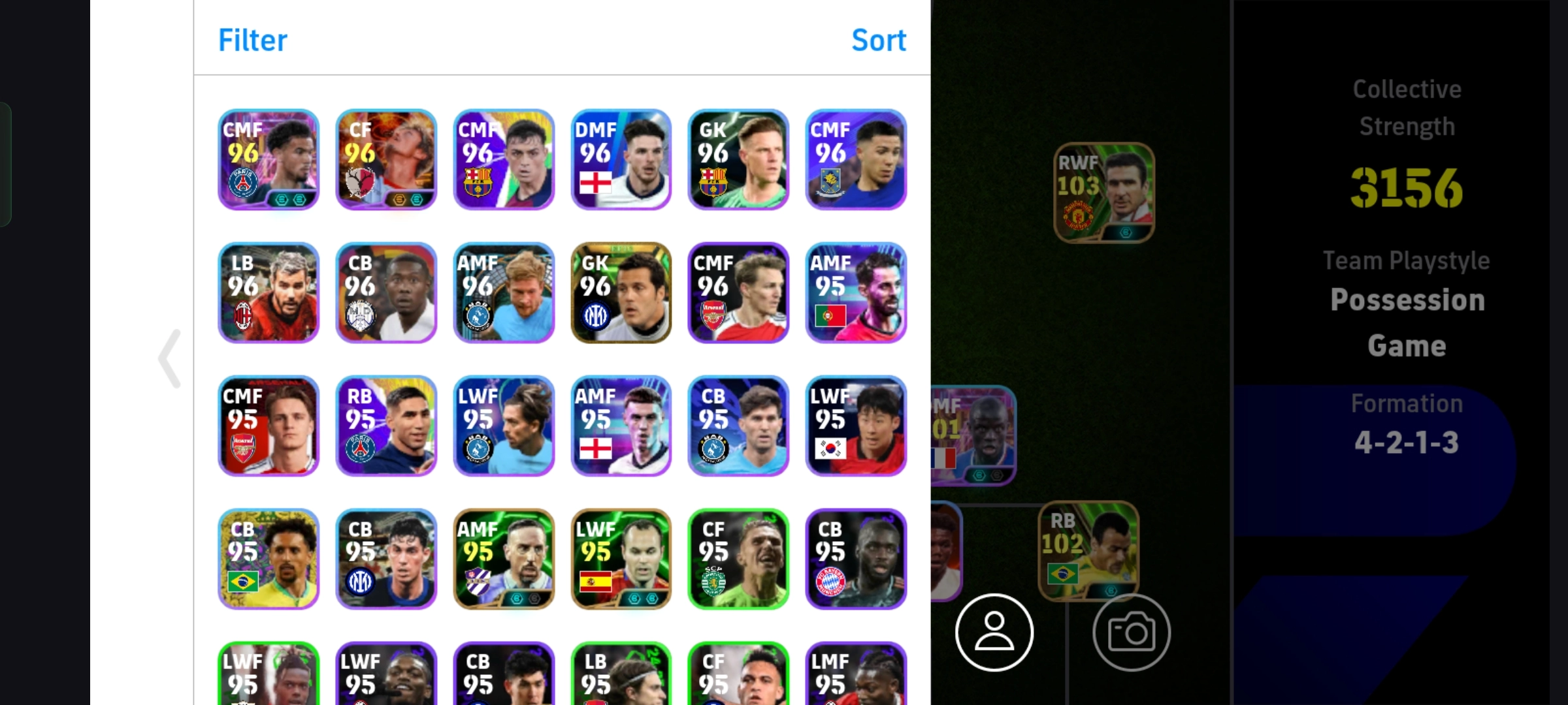 اکانت بازی فوتبال efootball اورال 3156
