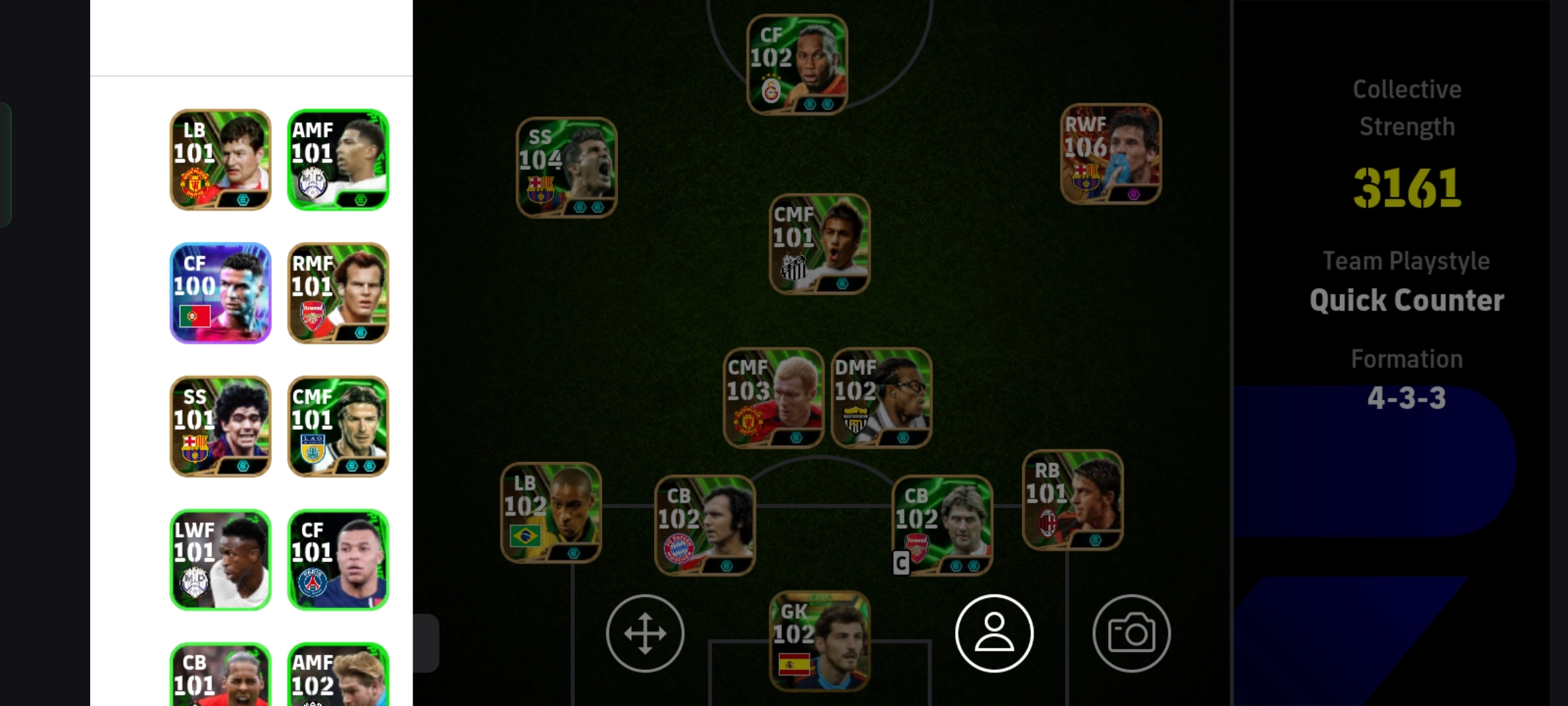 اکانت فوتبال موبایل efootball اورال 3161