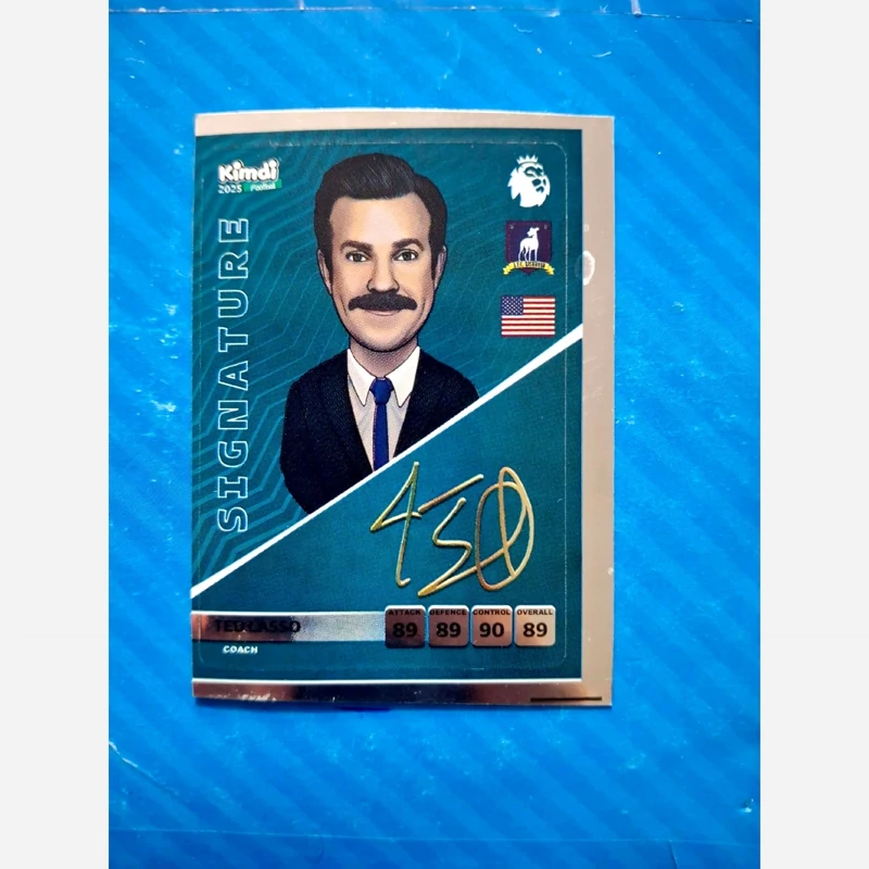 برچسب کارت کیمدی امضا تد لاسو آمریکا 2025