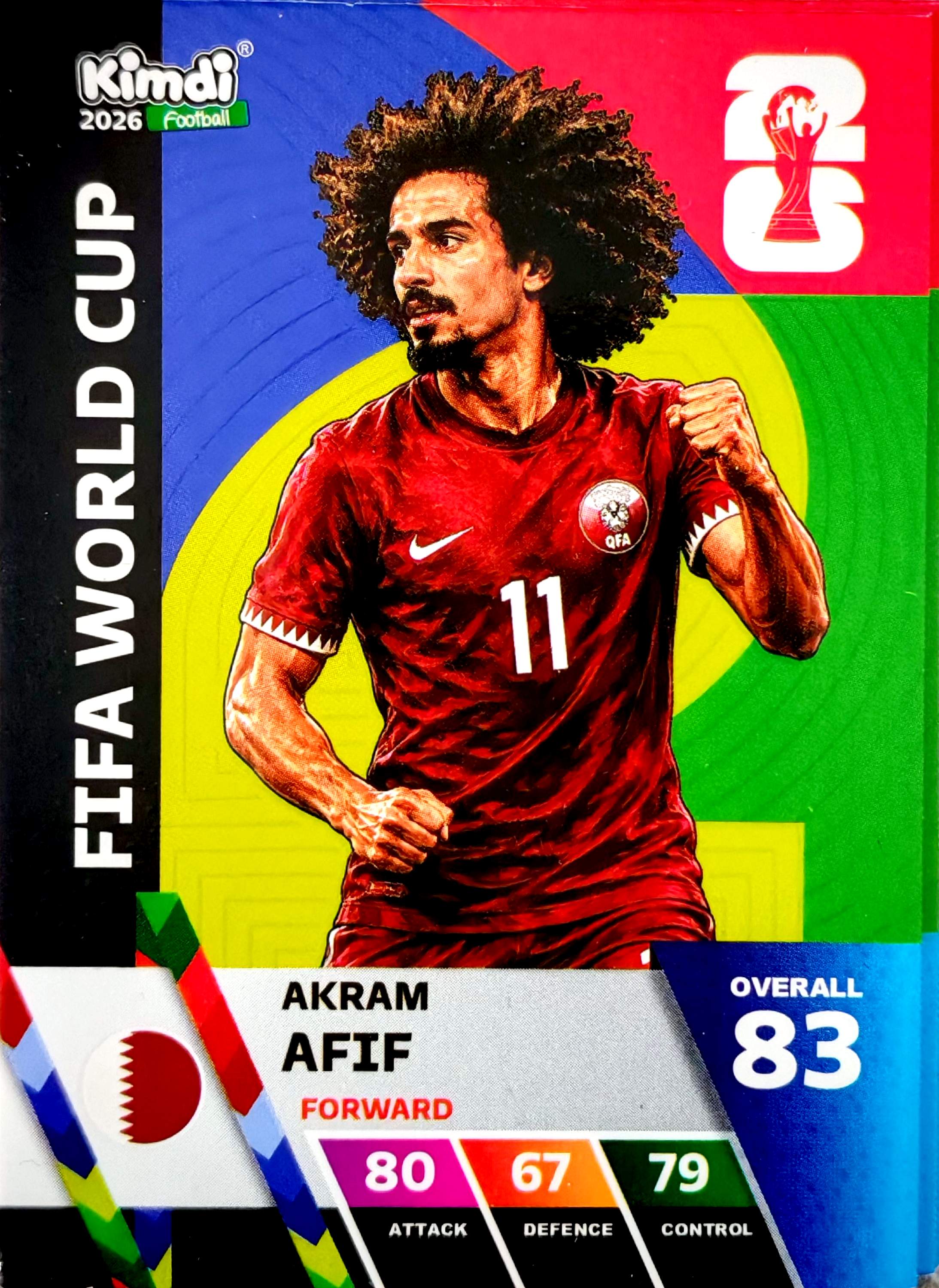 کارت کیمدی جام جهانی اکرم عفیف قطر 2026
