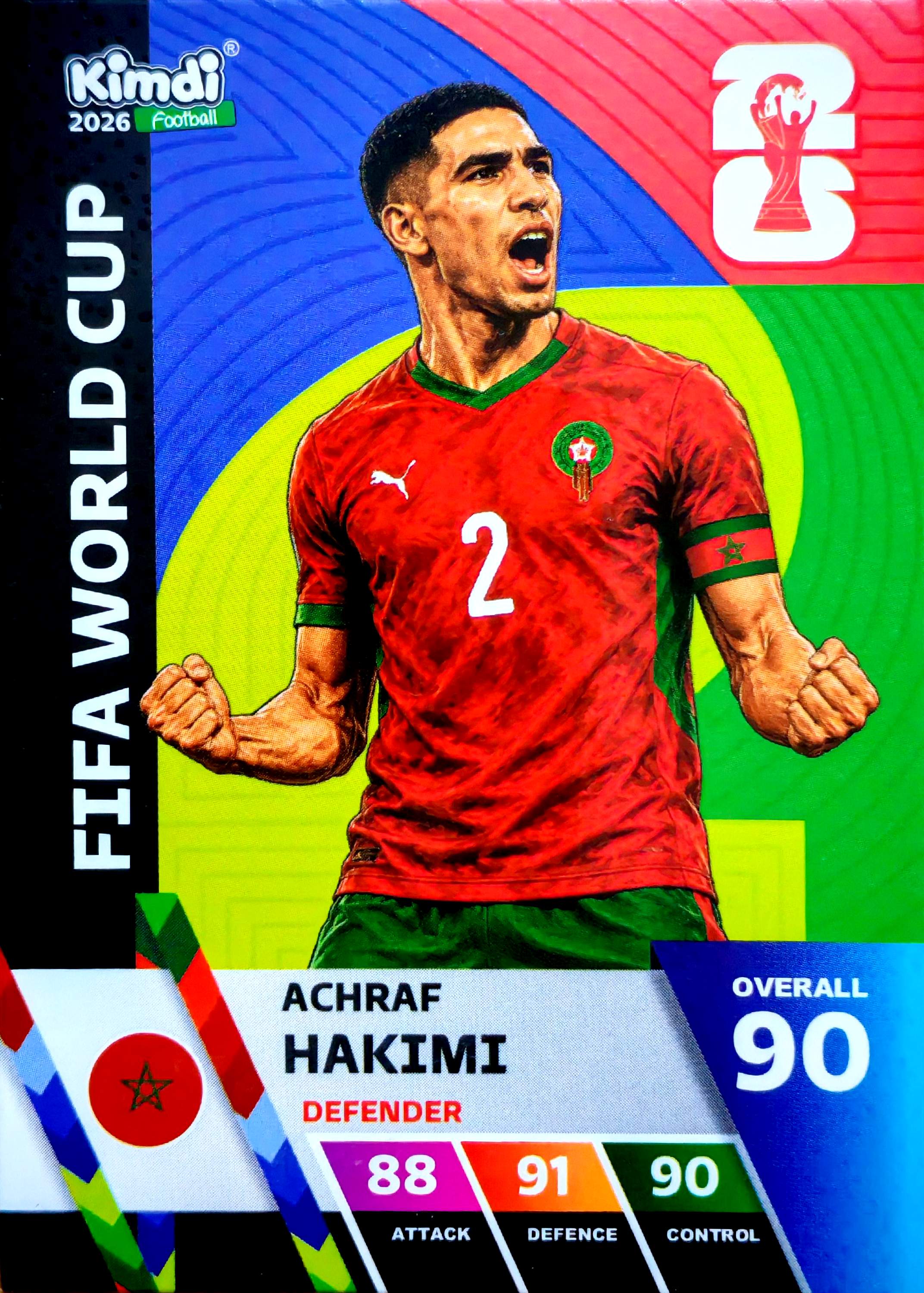 کارت کیمدی جام جهانی اشرف حکیمی مراکش 2026