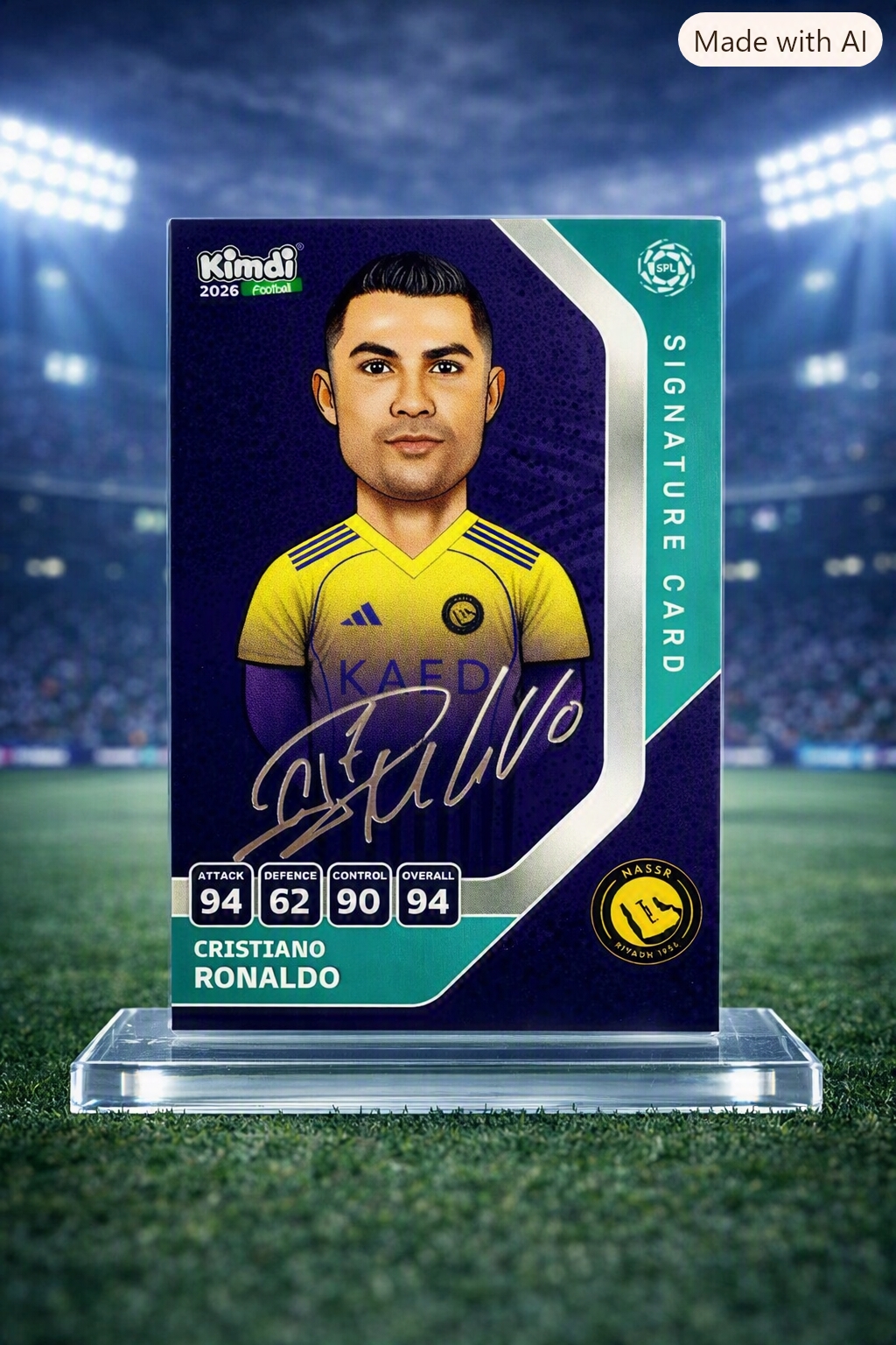 کارت کیمدی امضا کریستیانو رونالدو النصر 2026