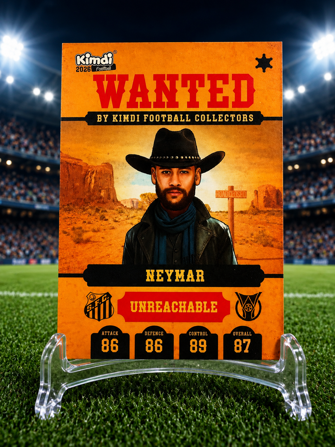کارت کیمدی وانتد نیمار جونیور سانتوس wanted 2026